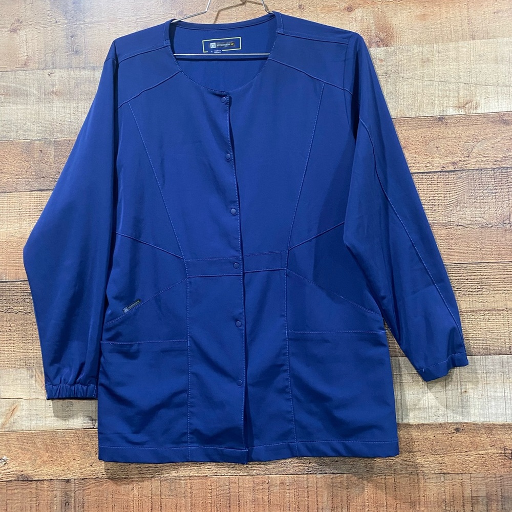 WonderWink High Performance Navy Blue Scrub Jacket Size XL